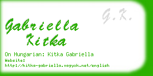 gabriella kitka business card